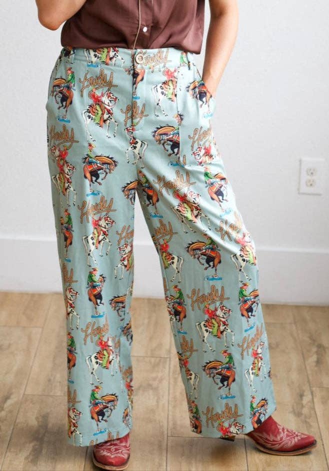 TH56 TEAL HOWDY  PANT